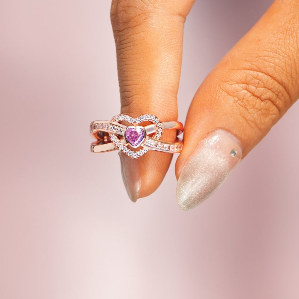 Heart Within Heart Ring S925