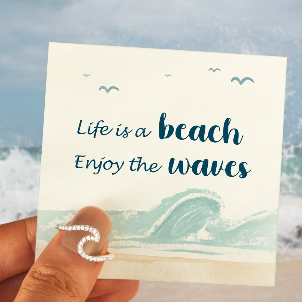 Enjoy The Waves Ring S925