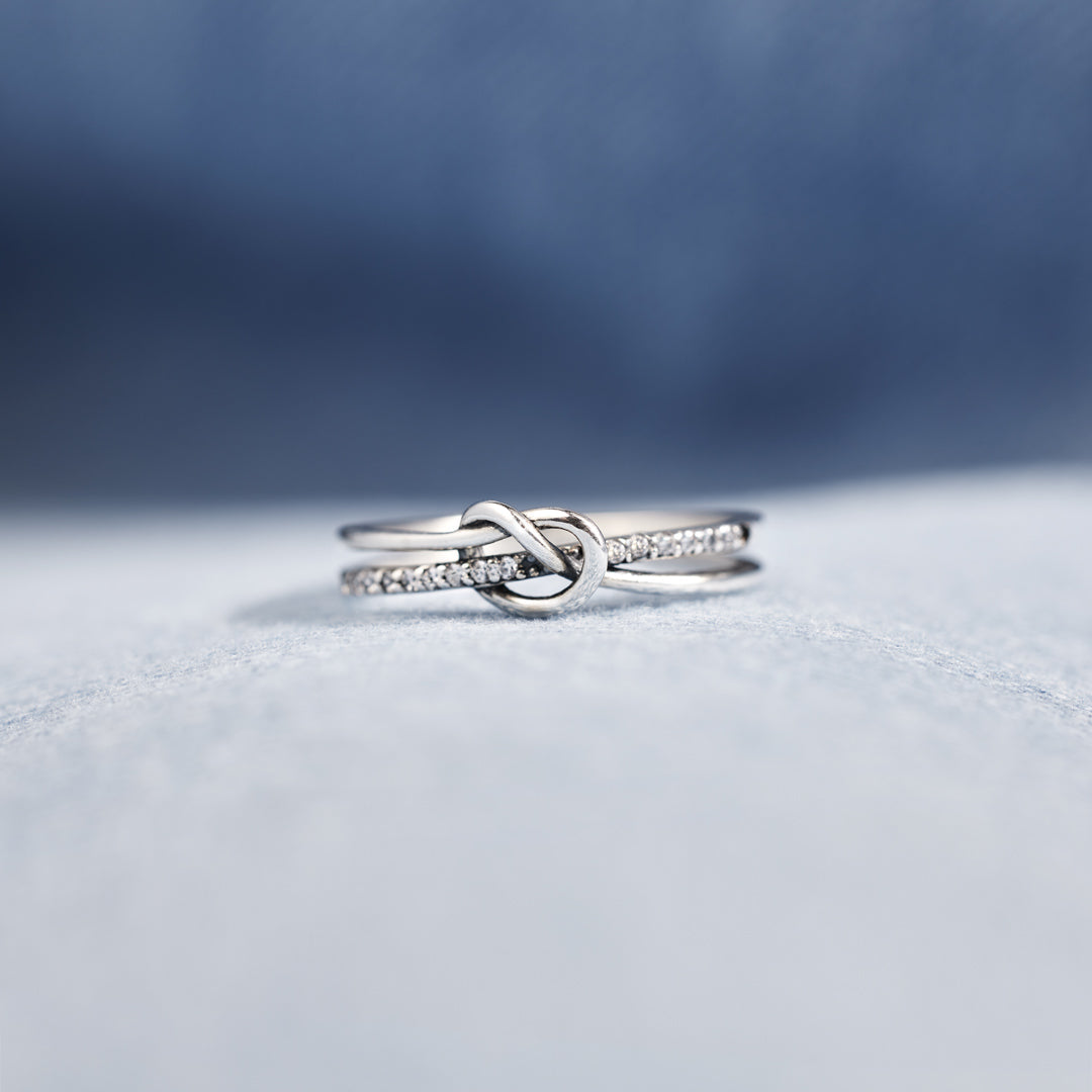 Hardcore Girl Gang Double Band Knot Ring