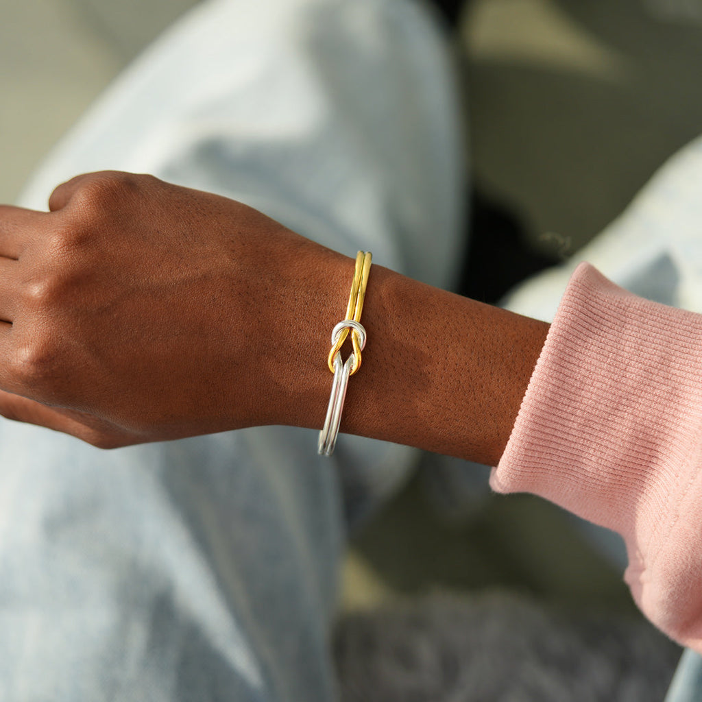 Our Friendship Is A Knot Cuff Bracelet