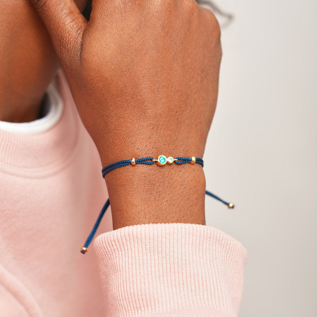 2-7 Birthstones Bezel Set Bracelet