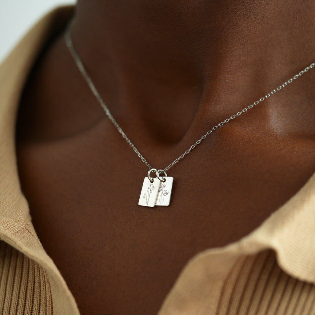 Birth Flower Necklace-Perfect Mother's Day Gift For Wife/Mom