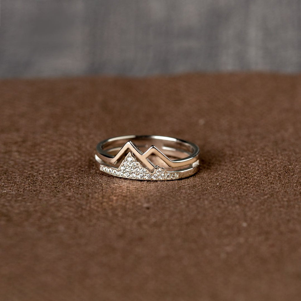Pavé Mountain Ring