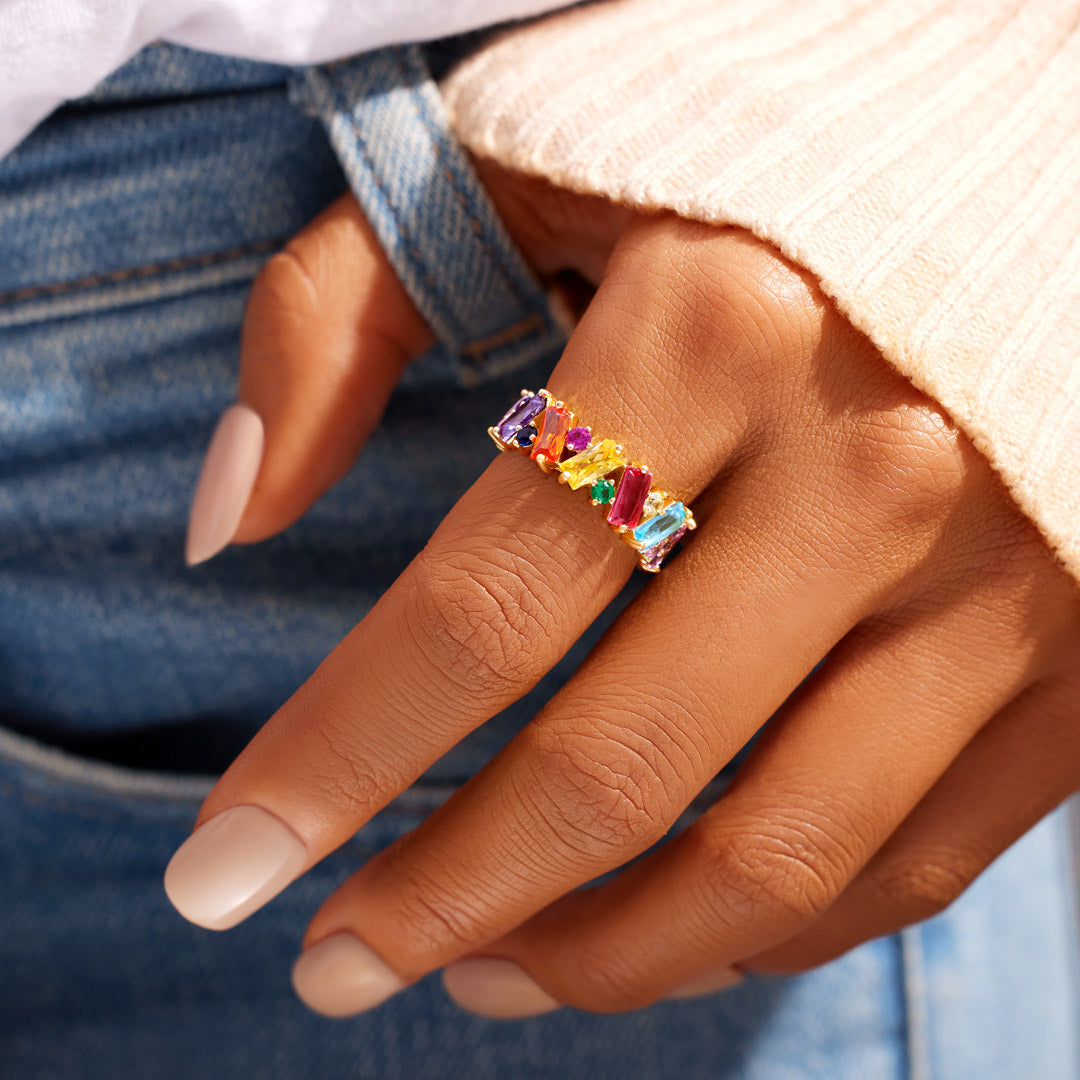 Beautifully Broken Ring - Rainbow