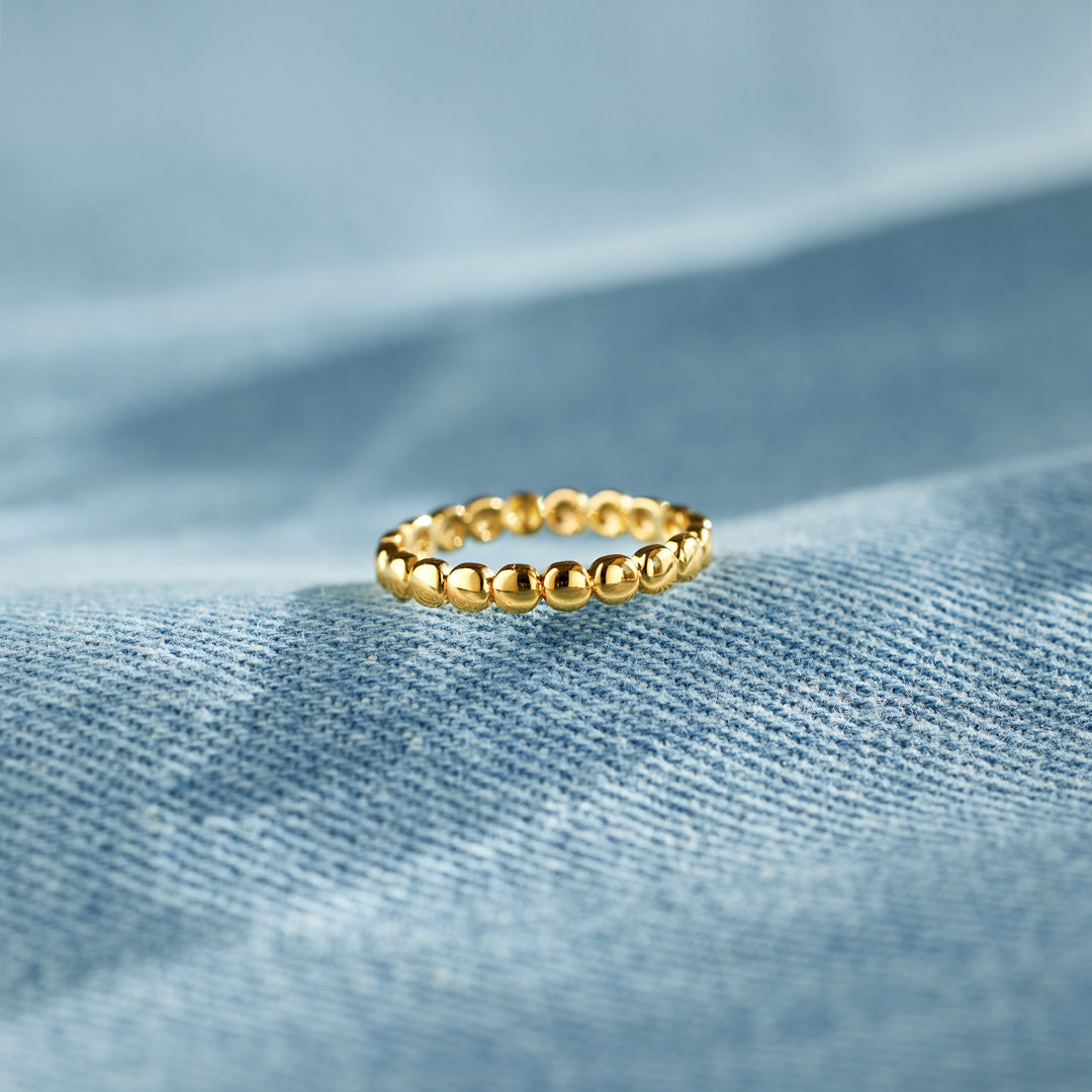 Beads Of Strength Minimalist Sphere Ring