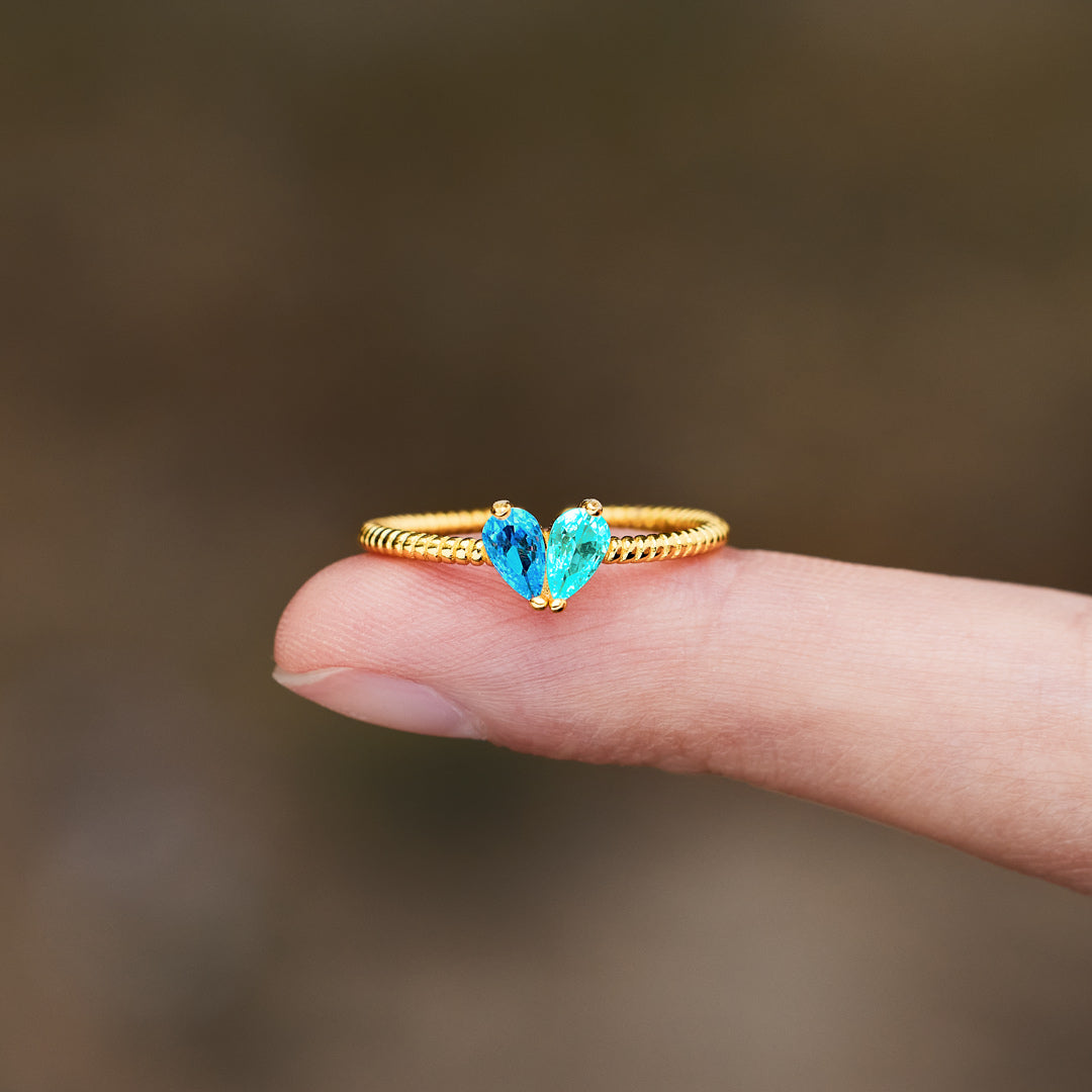 Partners In Love Heart Ring