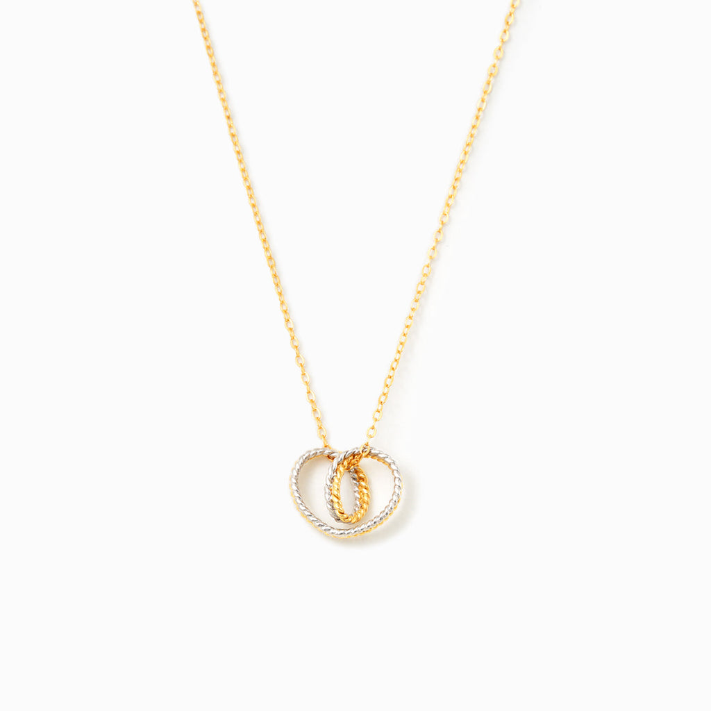Tied By Angel's Hands Knotted Heart Necklace