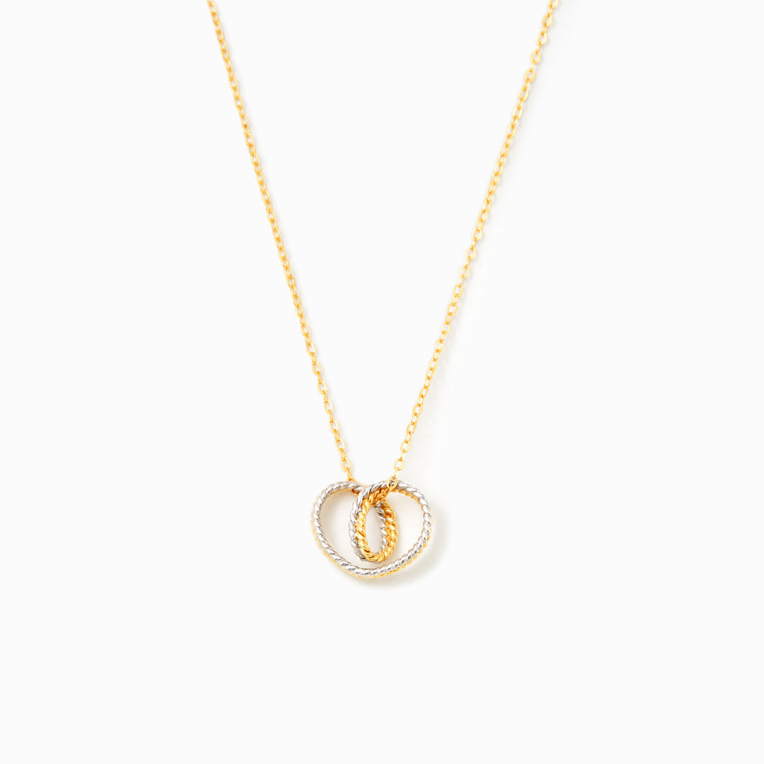 Tied By Angel's Hands Knotted Heart Necklace