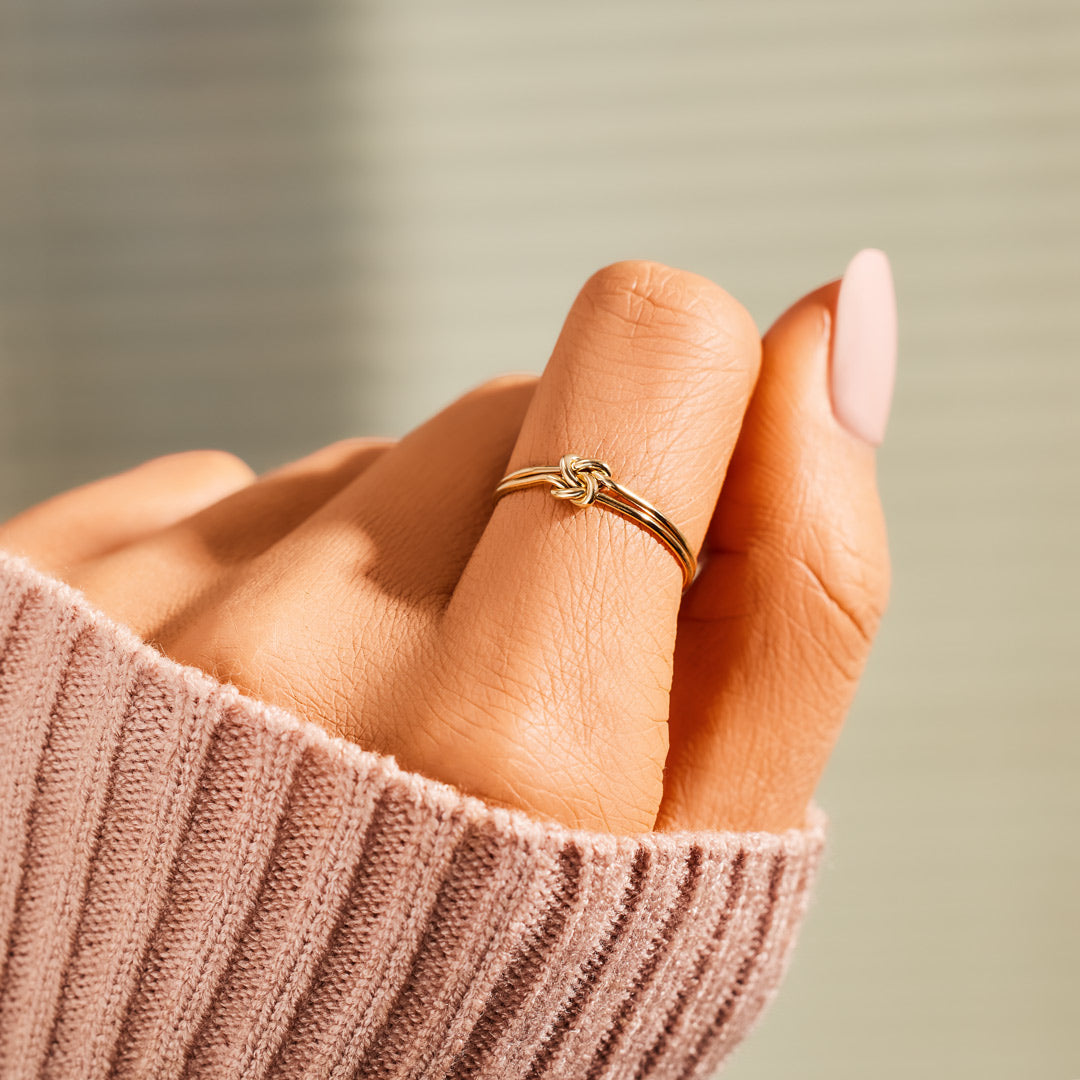 Mother & Daughter Double Knot Ring