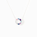 A Circle of Life & Love 1-8 Marquise Water Drop Birthstone Necklace