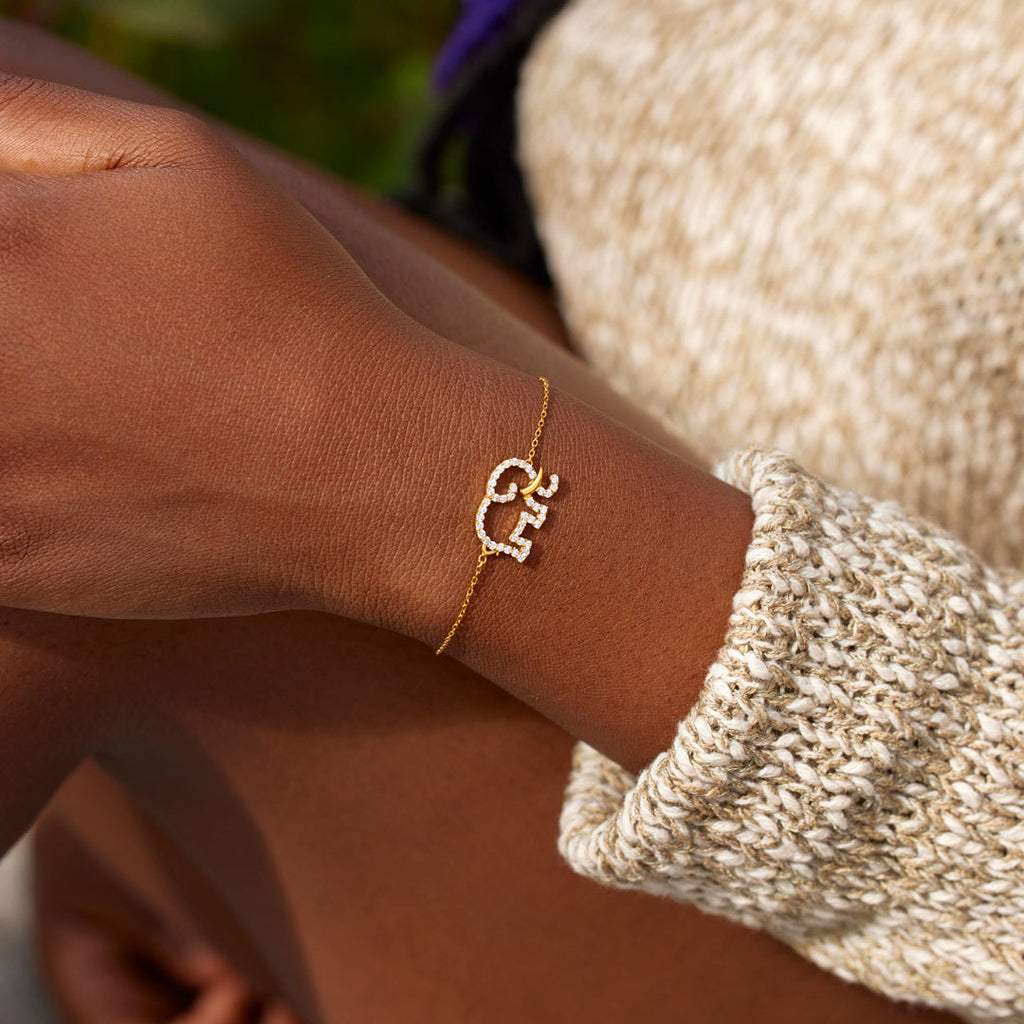 Here to Listen Elephant Bracelet