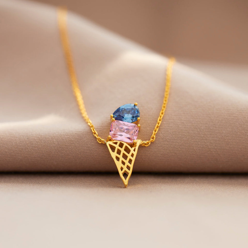 1-5 Birthstones Ice Cream Necklace