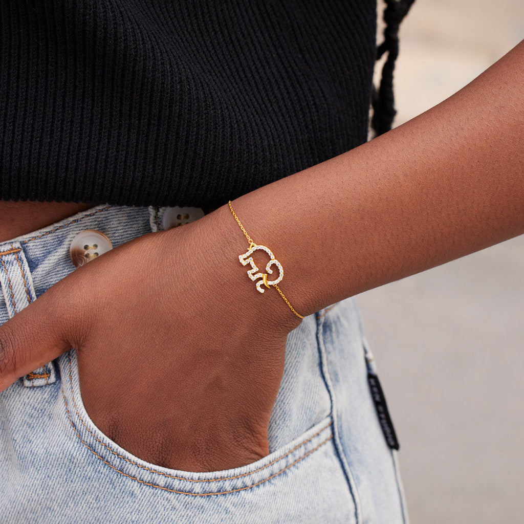 Here to Listen Elephant Bracelet