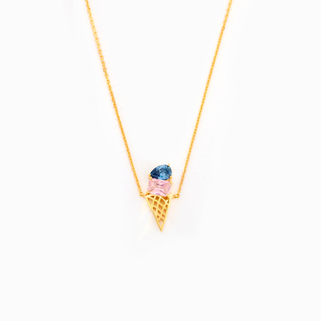 1-5 Birthstones Ice Cream Necklace