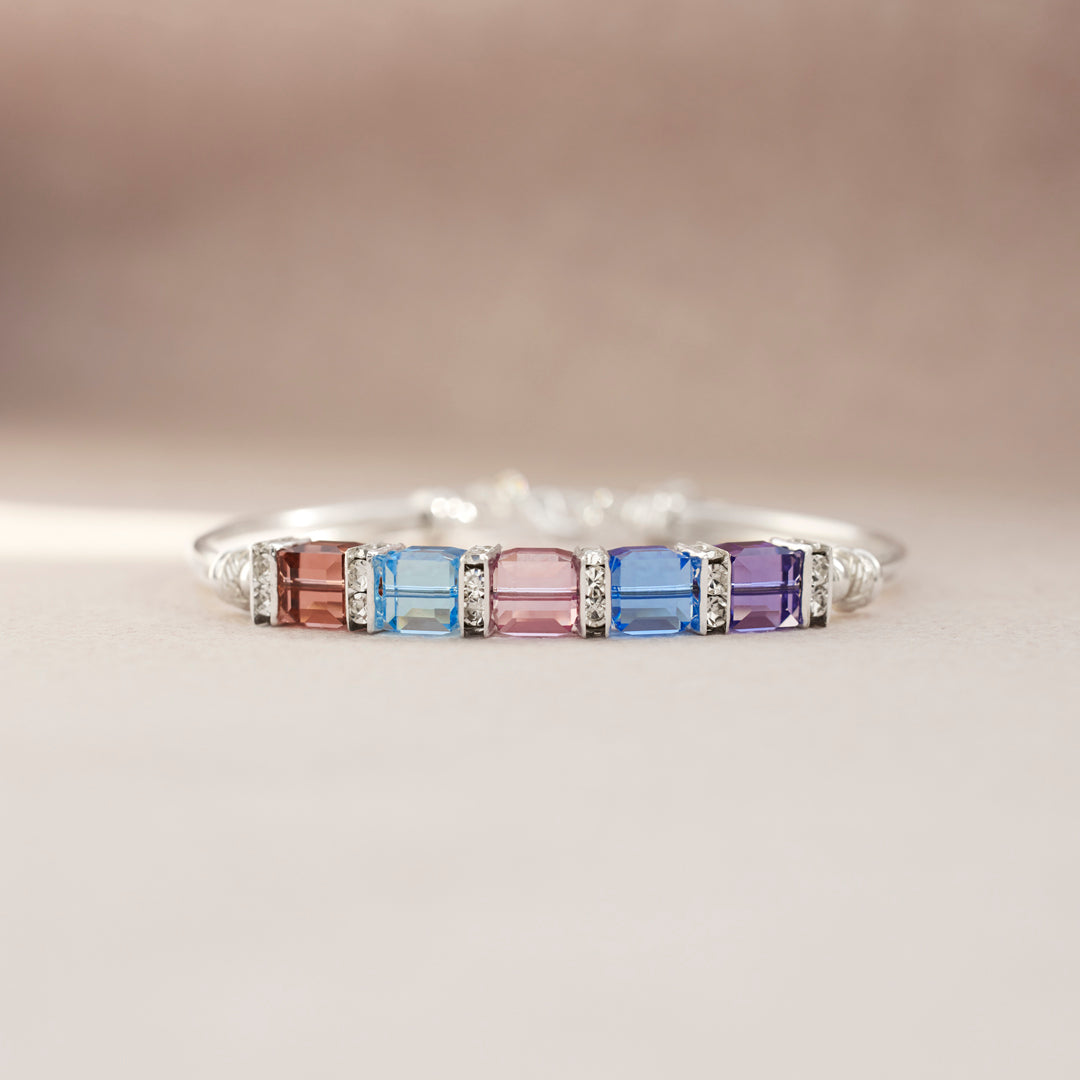 Nana Squad 1-8 Cube Birthstone Bracelet