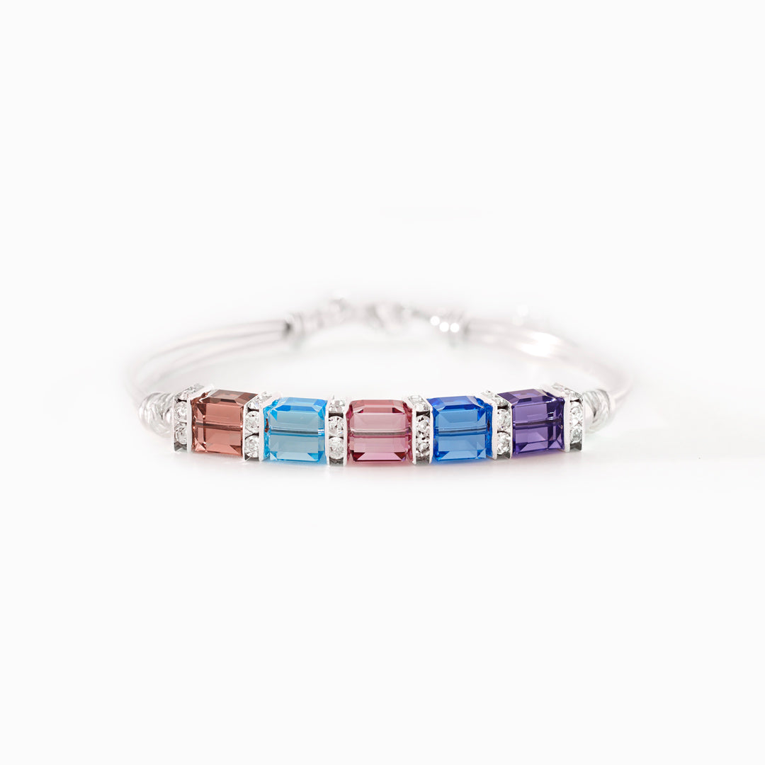 Nana Squad 1-8 Cube Birthstone Bracelet