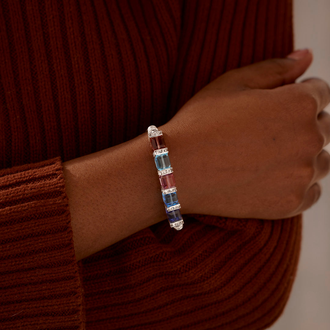Nana Squad 1-8 Cube Birthstone Bracelet