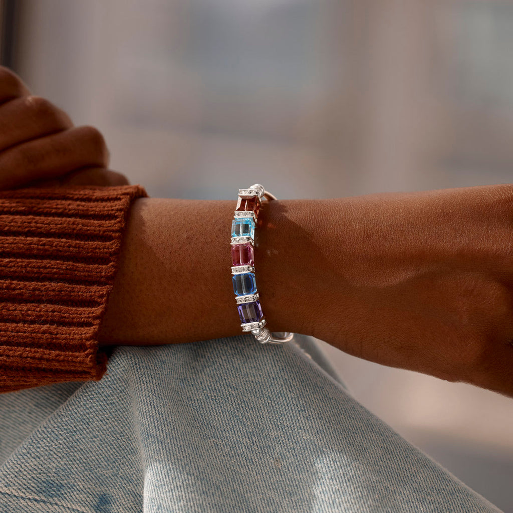 Nana Squad 1-8 Cube Birthstone Bracelet