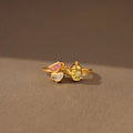 Mama’s Love Teapot & 1–6 Teacups Birthstone Ring