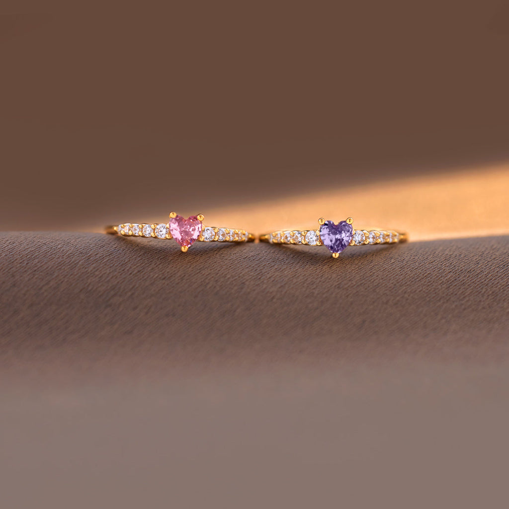 Like Mother Like Daughter Matching Heart-Cut Ring