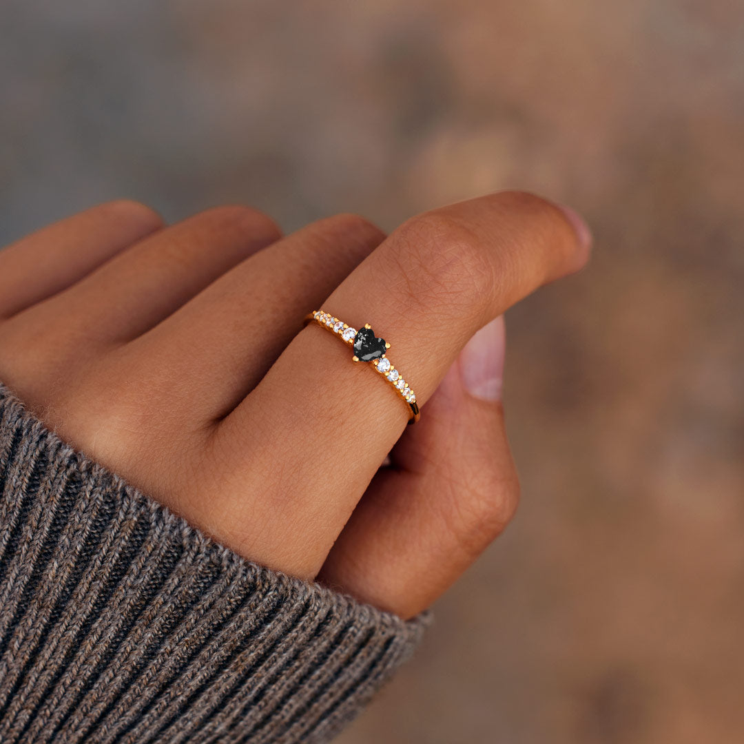 Like Mother Like Daughter Dainty Matching Heart-Cut Ring