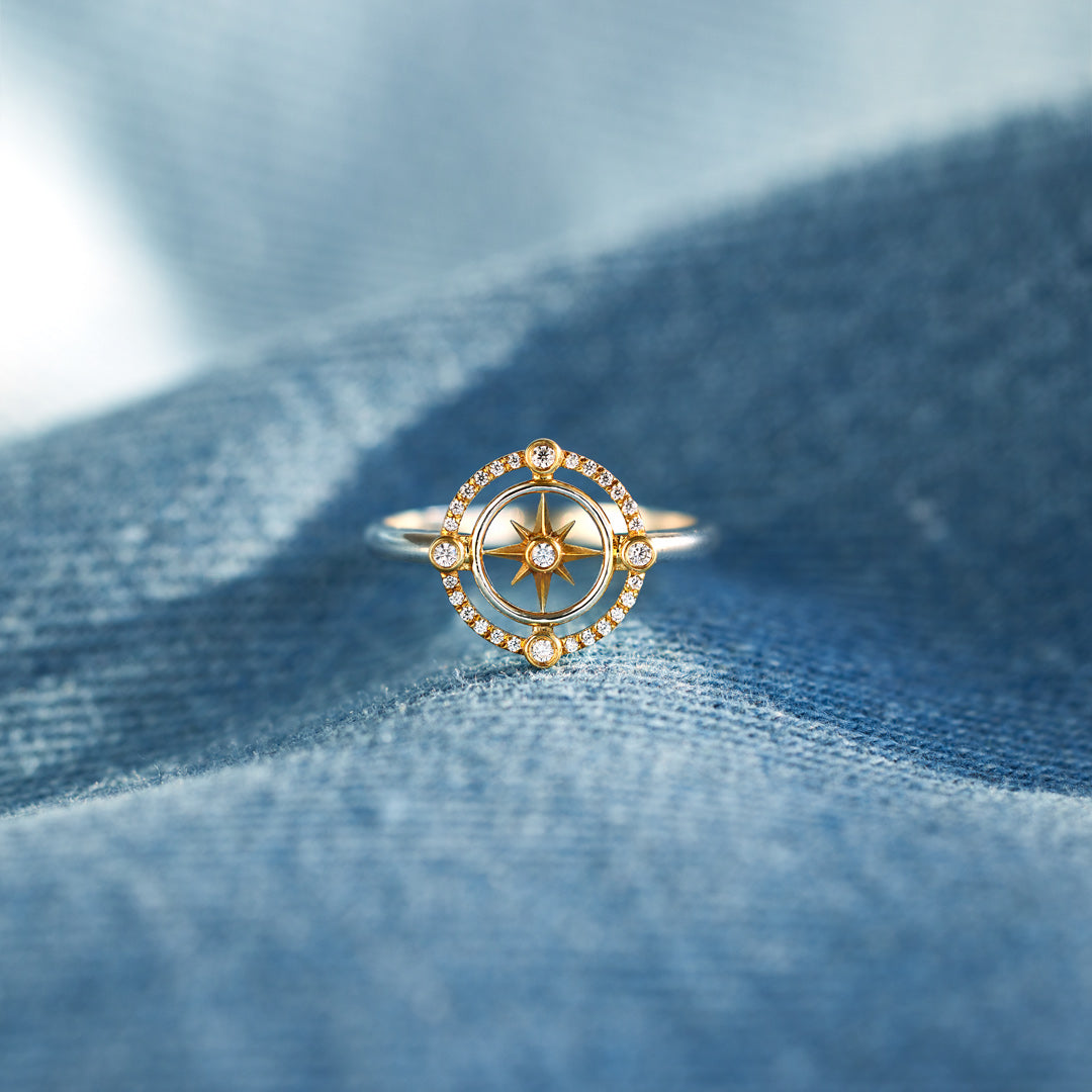 To My Wife Compass Ring
