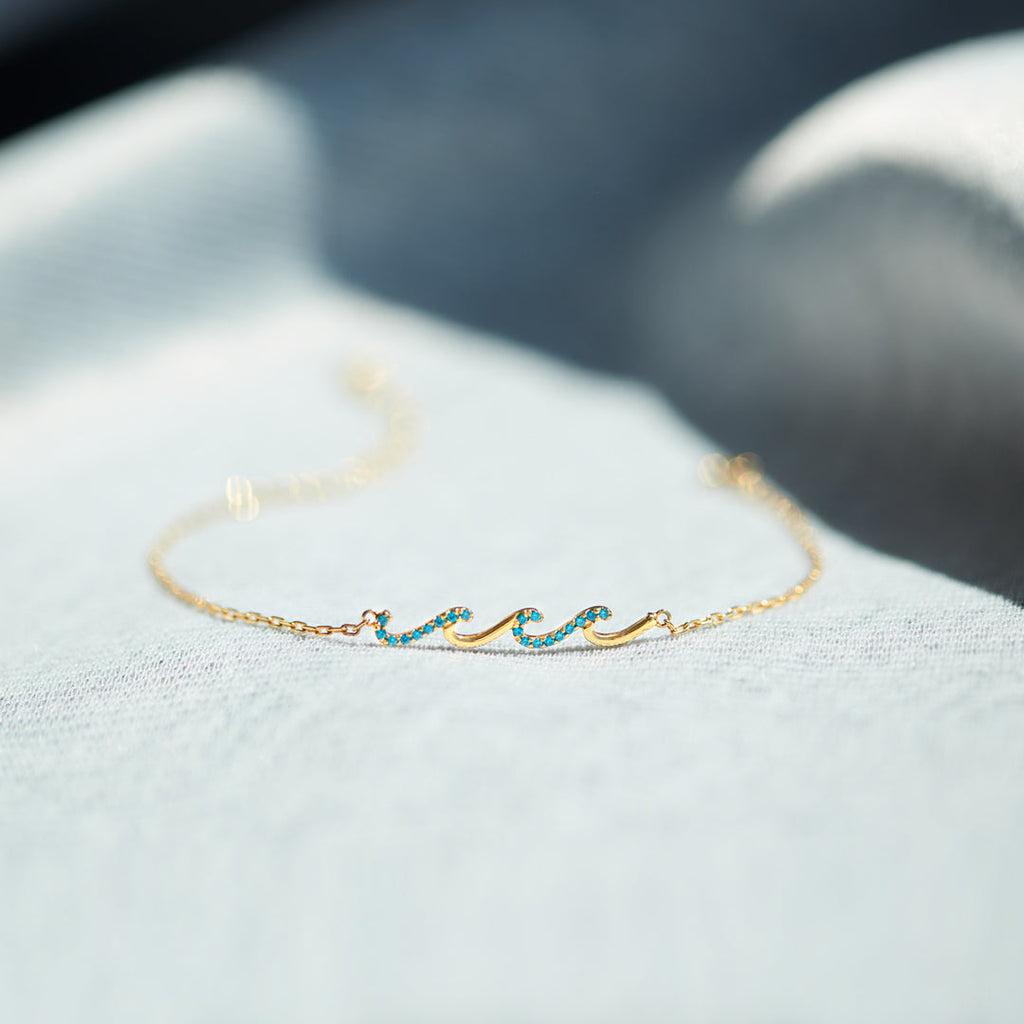 Highs And Lows In Life Triple Wave Bracelet