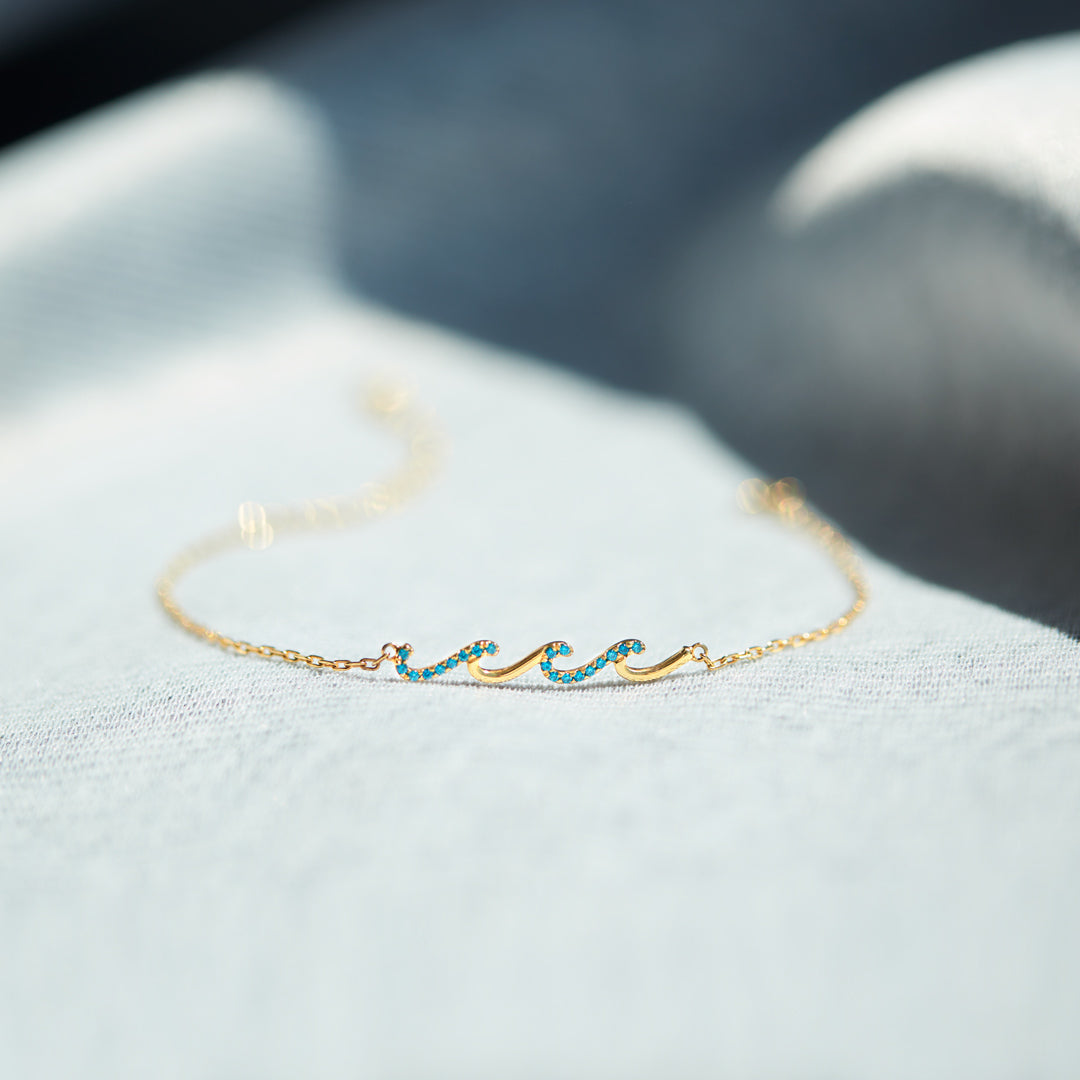 Highs And Lows In Life Triple Wave Bracelet