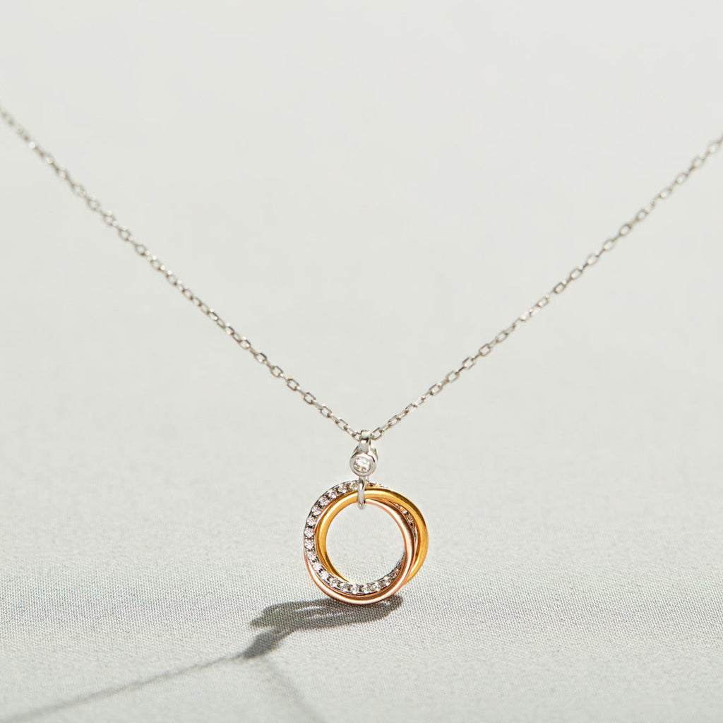 Badass Girl Gang Triple Circle Necklace