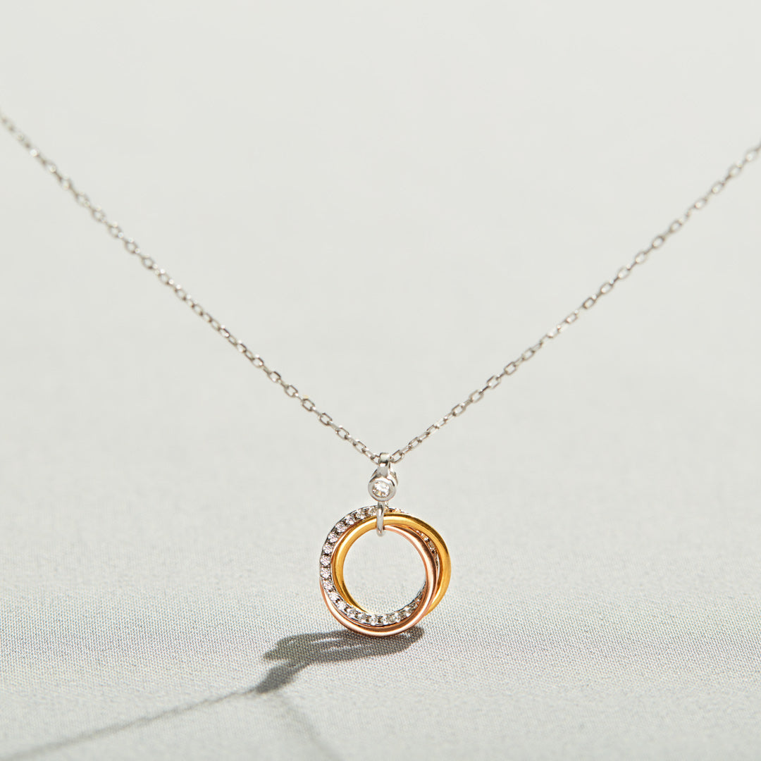 Badass Girl Gang Triple Circle Necklace
