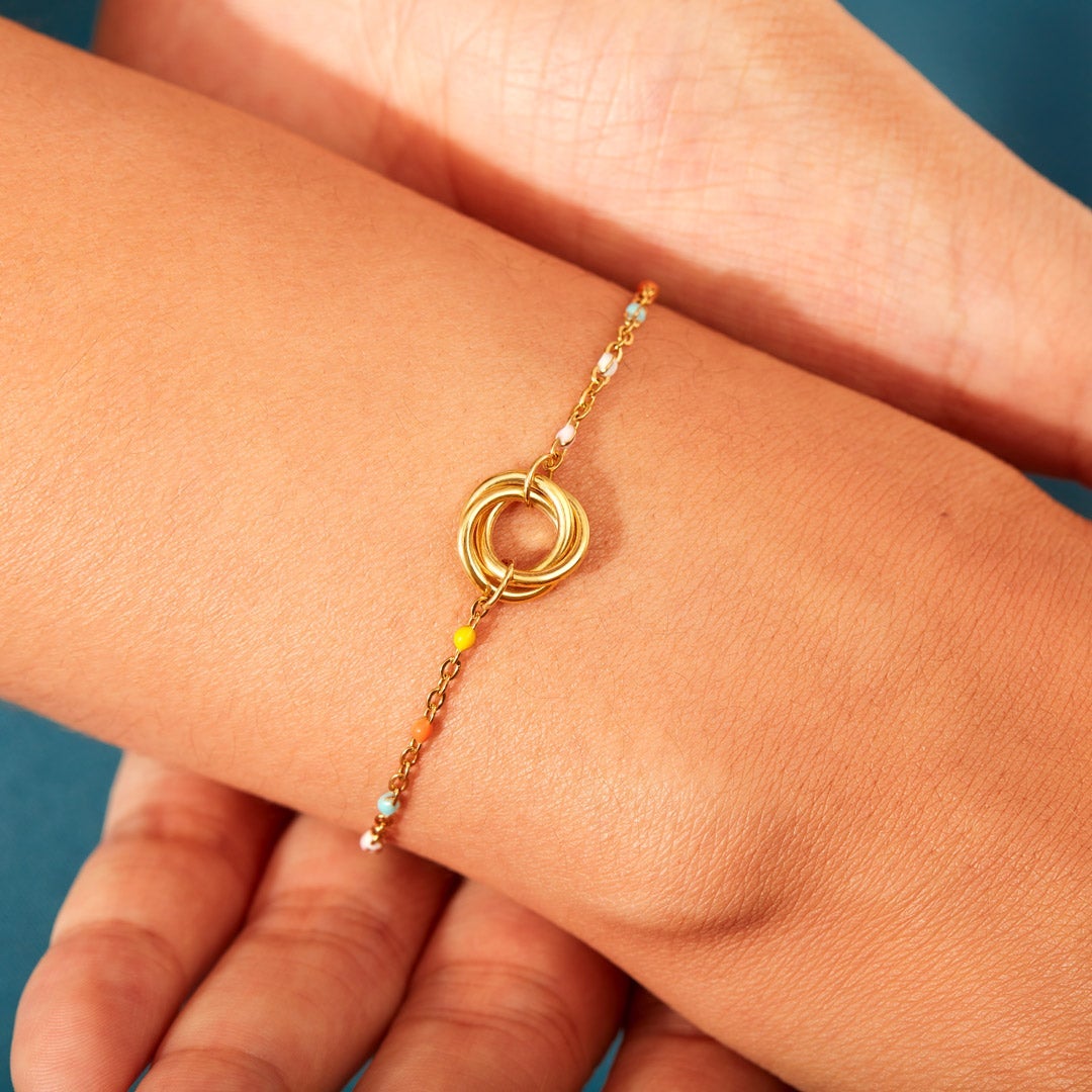 Badass Girl Gang Triple Circle Bracelet-Gifts For Friends