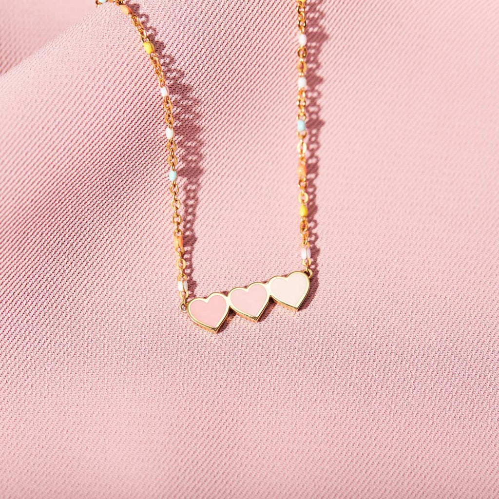Girl Gang Triple Heart Friendship Bracelet