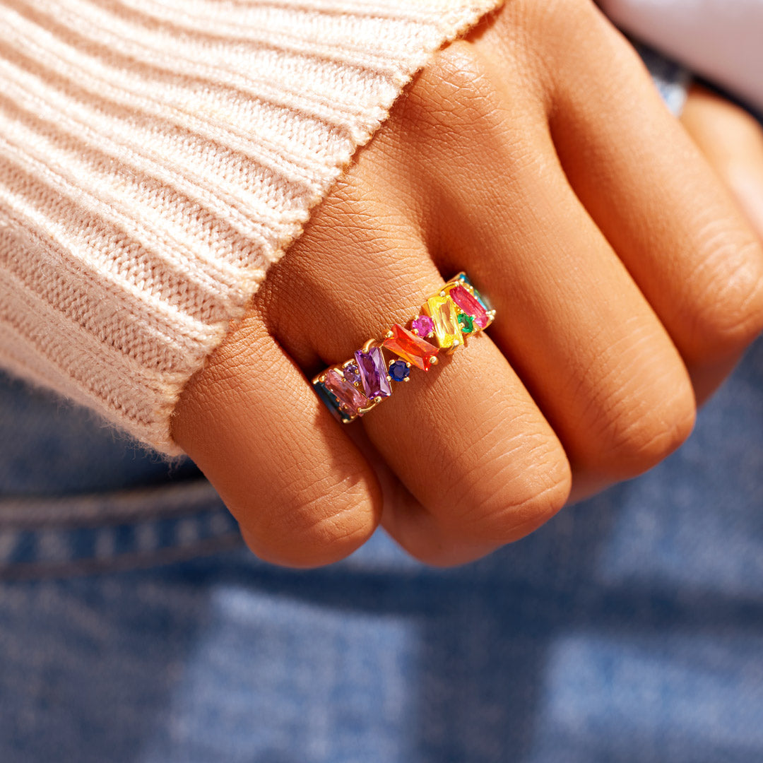 Beautifully Broken Ring - Rainbow