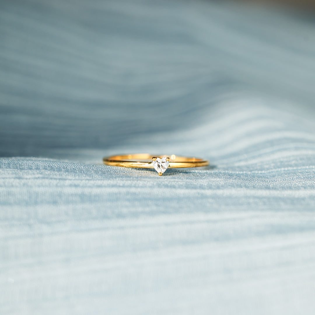 Bestie In The World Dainty Heart Ring