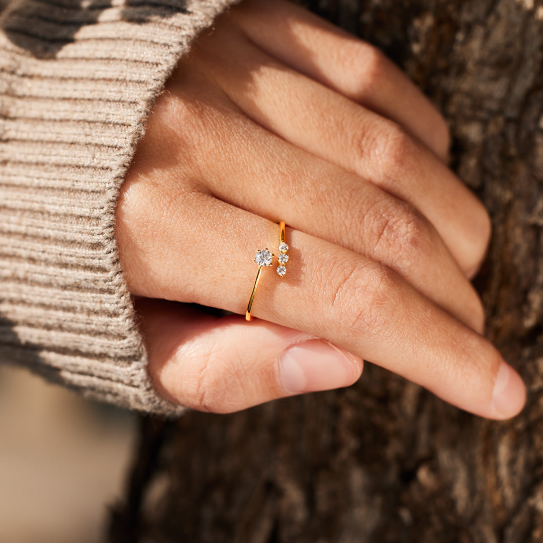 Be You Multi-Stone Open Ring