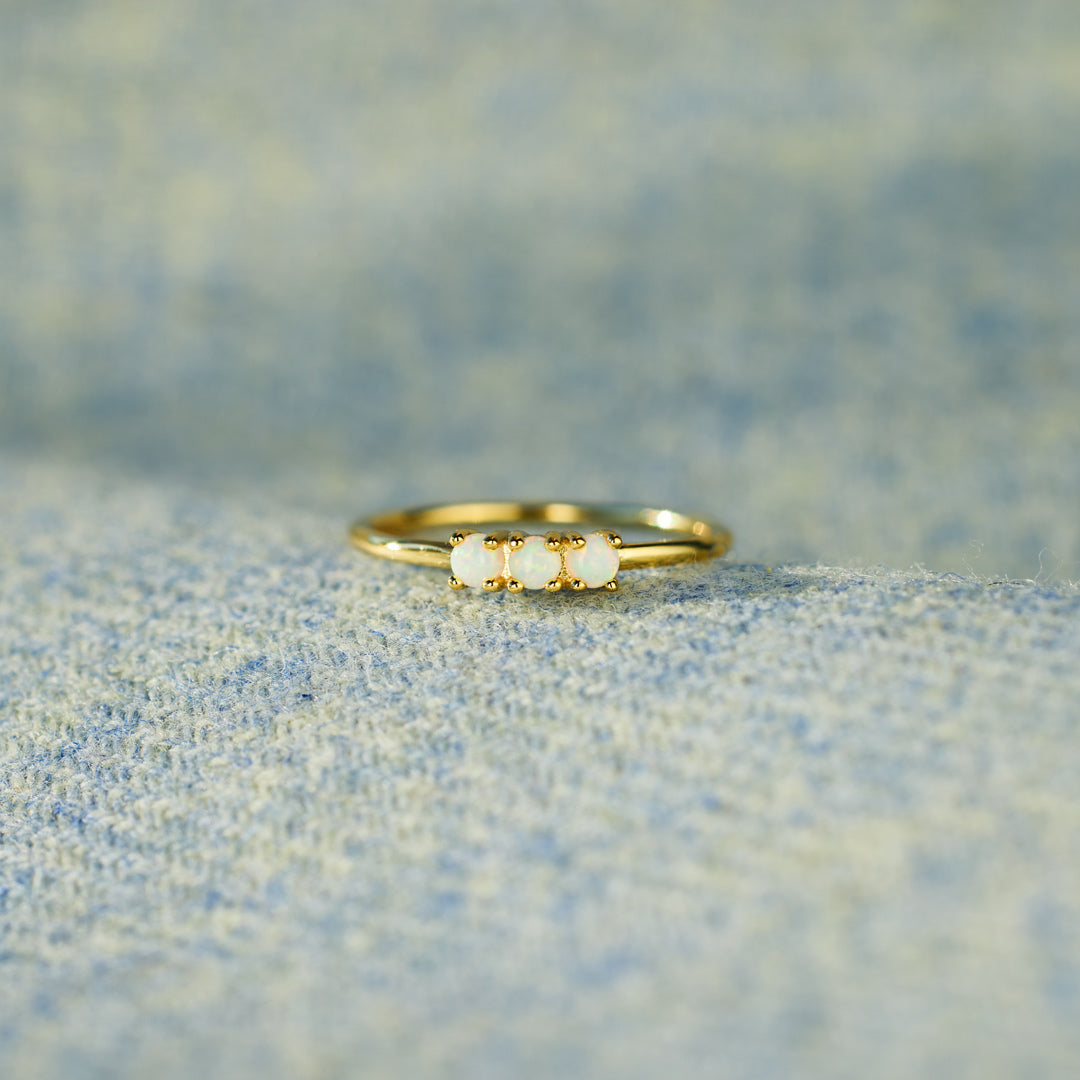 Love Yourself Multiple Opal Stones Ring Set
