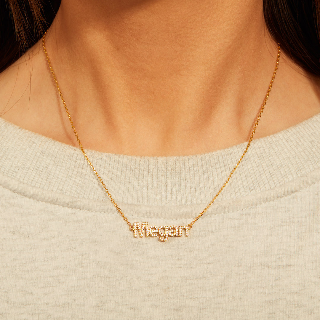 Personalized Pavé Necklace