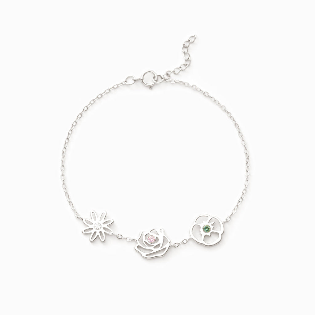 You Are The Charming Gardener 1-8 Birth Flowers Bracelet