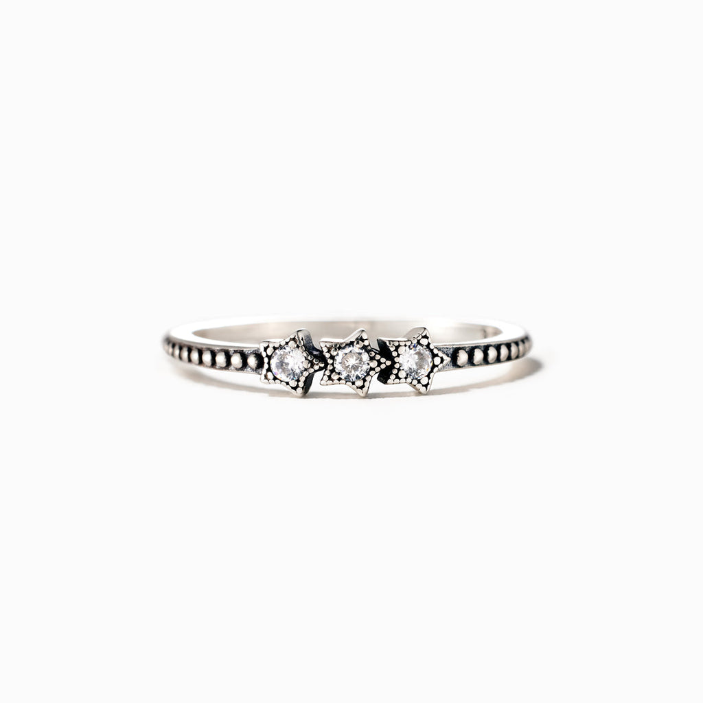 You Were Born To Shine Triple Star Ring