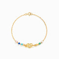 1-12 Birthstones Heart Knot Bracelet