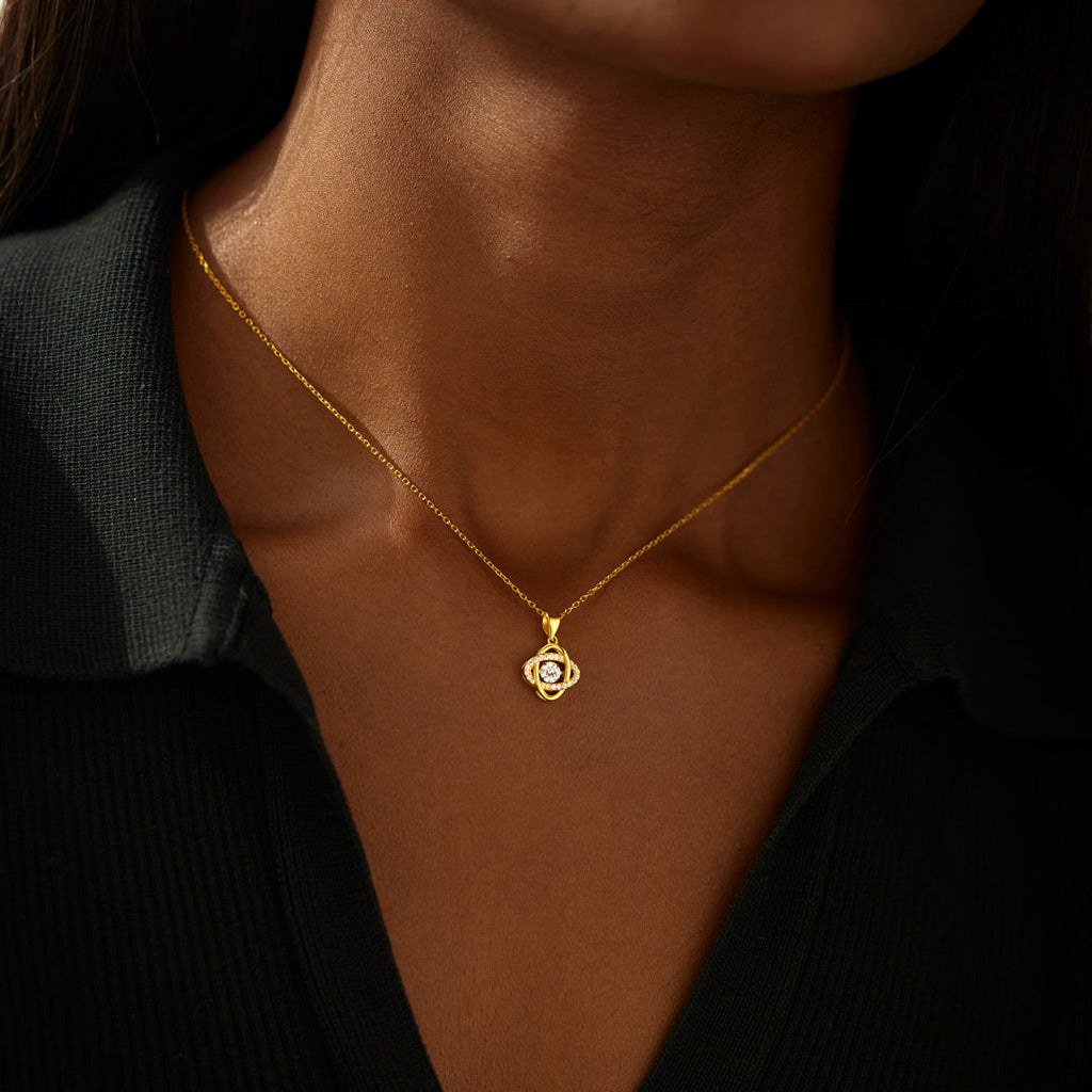 Forever Linked Together Eternity Knot Necklace-Mother Daughter Gift