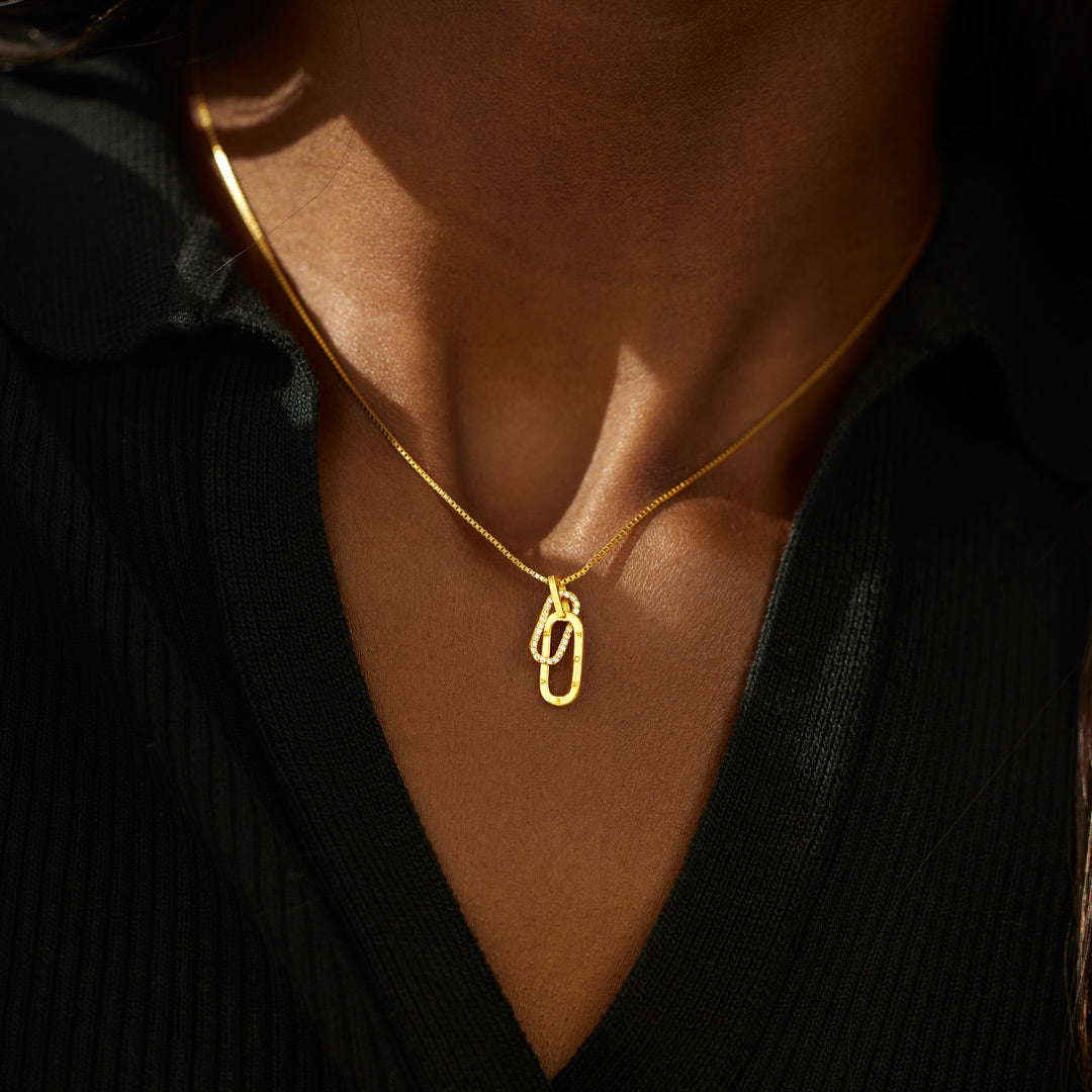 Special Bond Rectangle Interlocking Necklace