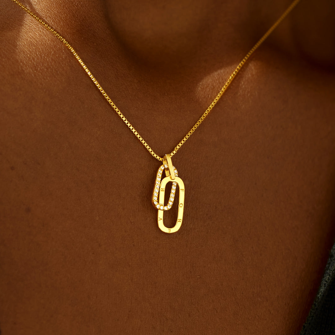 Special Bond Rectangle Interlocking Necklace