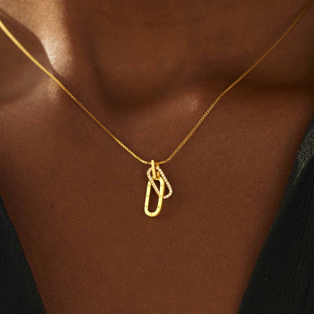 Special Bond Rectangle Interlocking Necklace