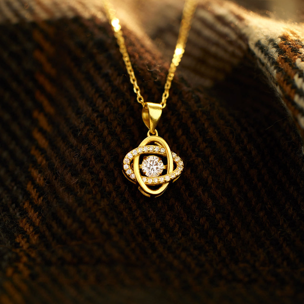 Forever Linked Together Eternity Knot Necklace-Mother Daughter Gift