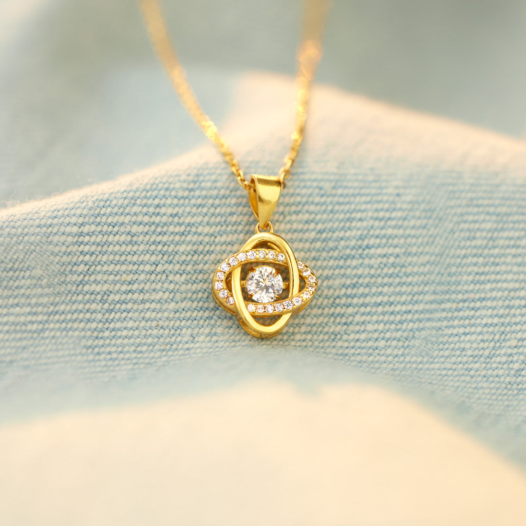 Forever Linked Together Eternity Knot Necklace-Mother Daughter Gift
