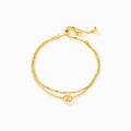 Mother & Daughter Interlock Stacked Bracelet
