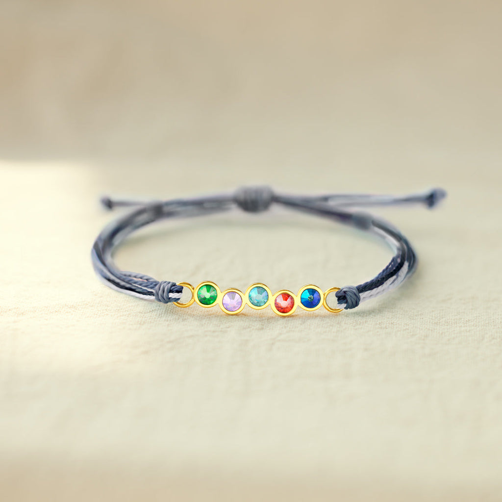 1-6 Crystal Birthstones Bracelet