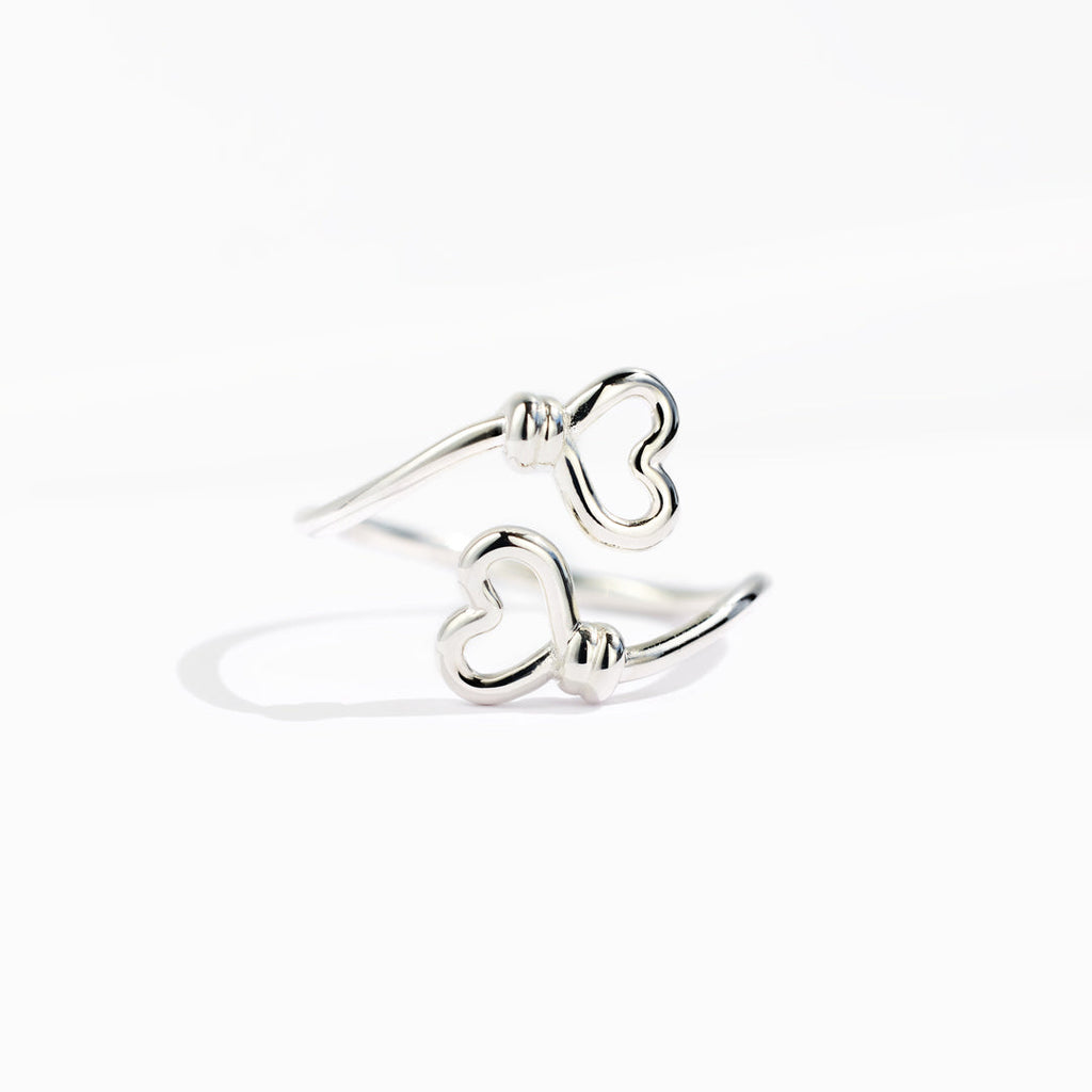 Daughter I Held You Double Heart Ring