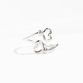 Daughter I Held You Double Heart Ring